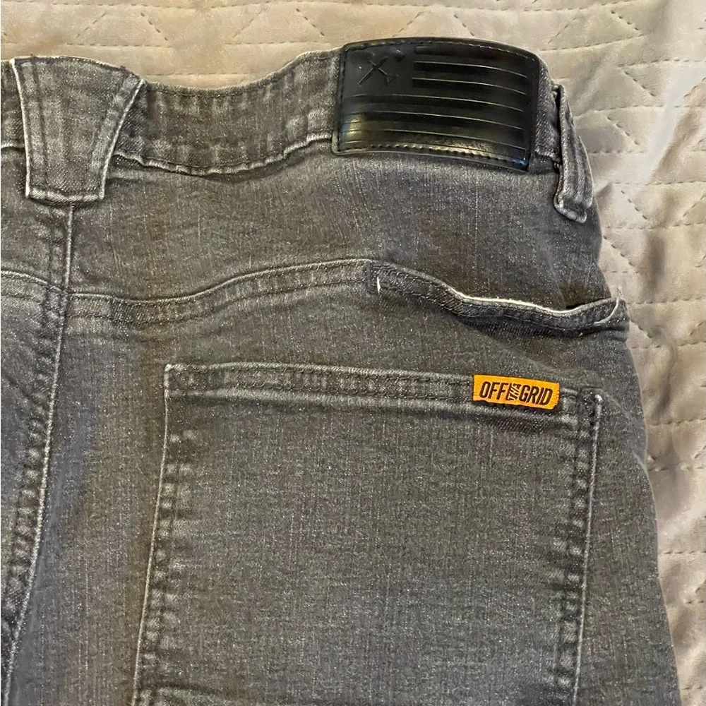 Off the Grid taper fit jeans mens size‎ 38x32 gray pre-owned condition